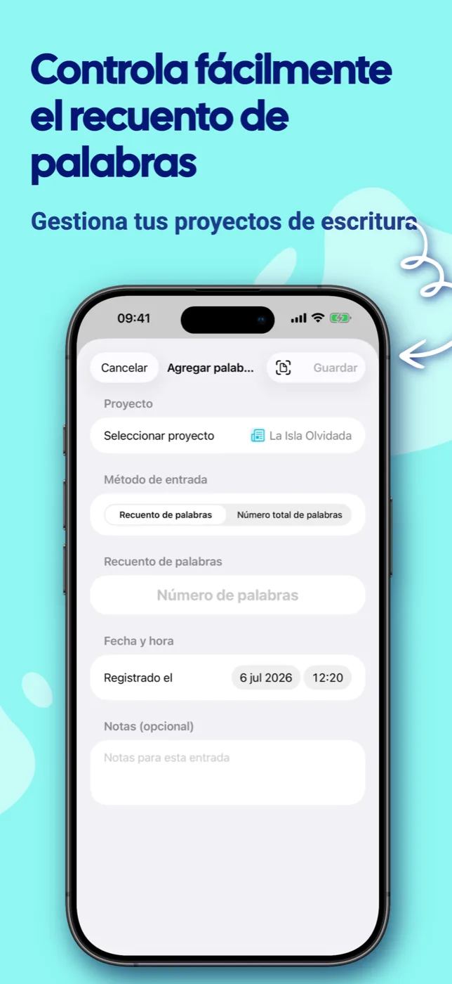 Registrar palabras