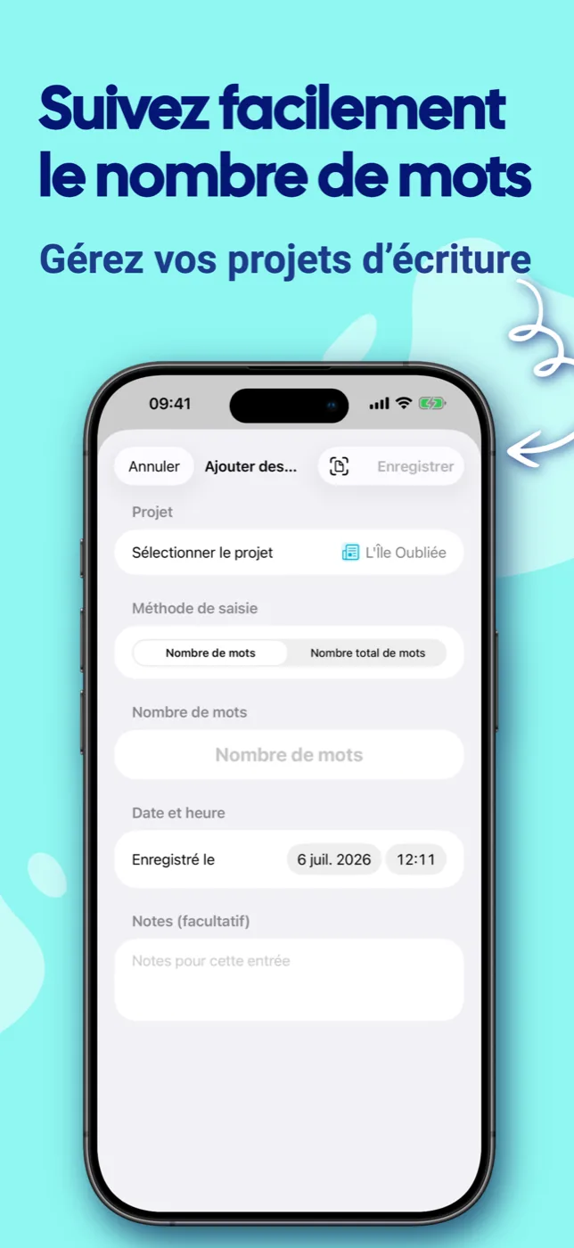 Saisir des mots